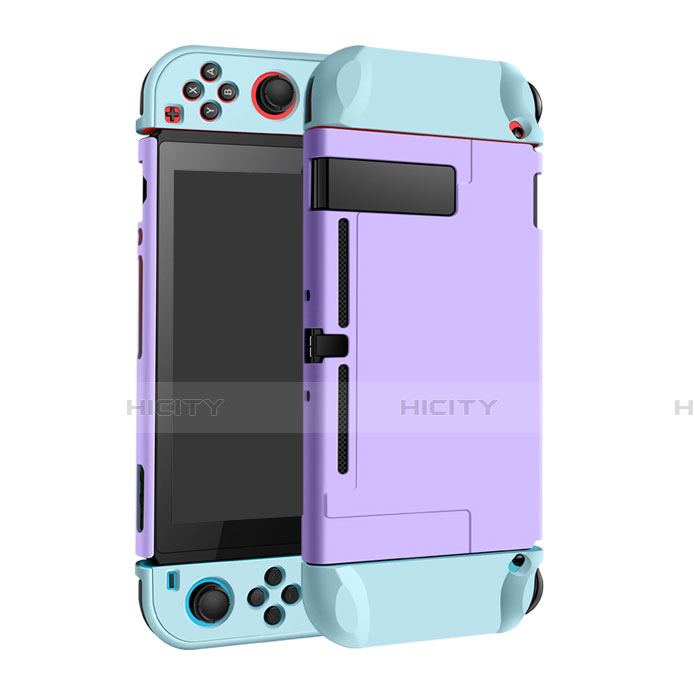 Coque Plastique Rigide Etui Housse Mat M02 pour Nintendo Switch Violet Plus