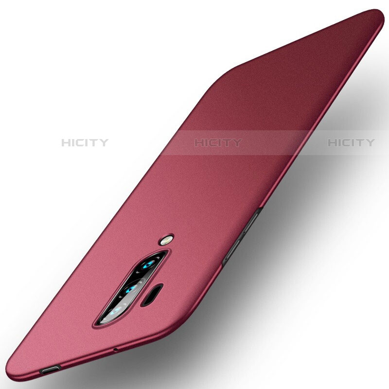 Coque Plastique Rigide Etui Housse Mat M02 pour OnePlus 7T Pro Rouge Plus