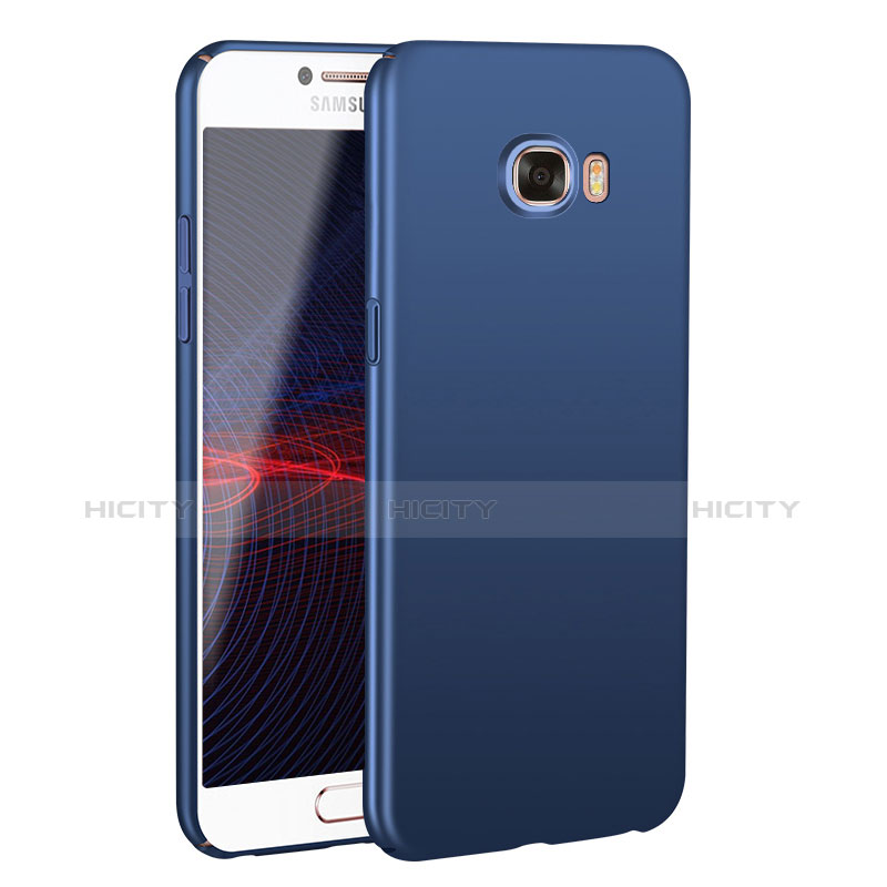 Coque Plastique Rigide Etui Housse Mat M02 pour Samsung Galaxy C7 SM-C7000 Bleu Plus