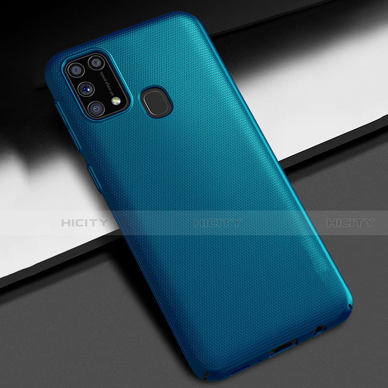 Coque Plastique Rigide Etui Housse Mat M02 pour Samsung Galaxy M21s Bleu Plus