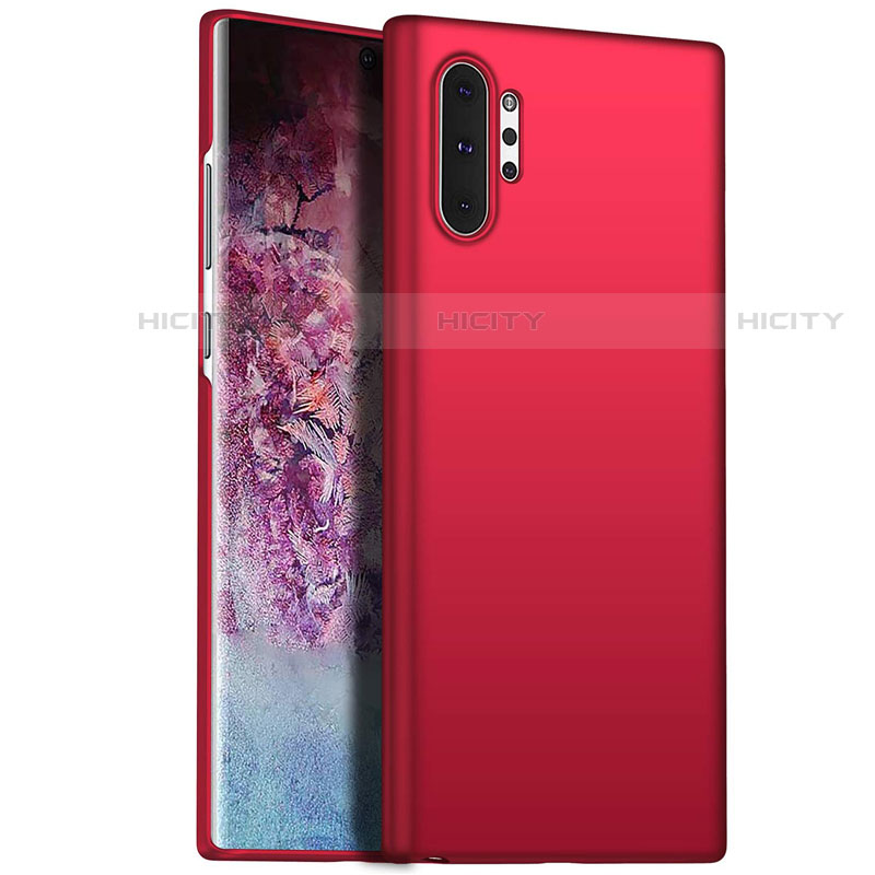 Coque Plastique Rigide Etui Housse Mat M02 pour Samsung Galaxy Note 10 Plus 5G Rouge Plus