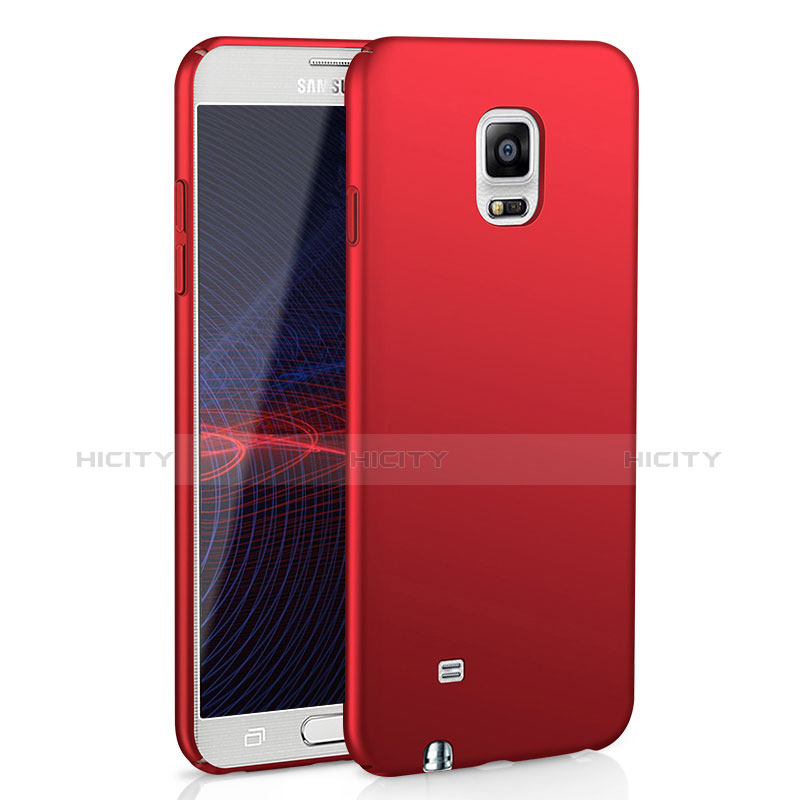 Coque Plastique Rigide Etui Housse Mat M02 pour Samsung Galaxy Note 4 Duos N9100 Dual SIM Rouge Plus