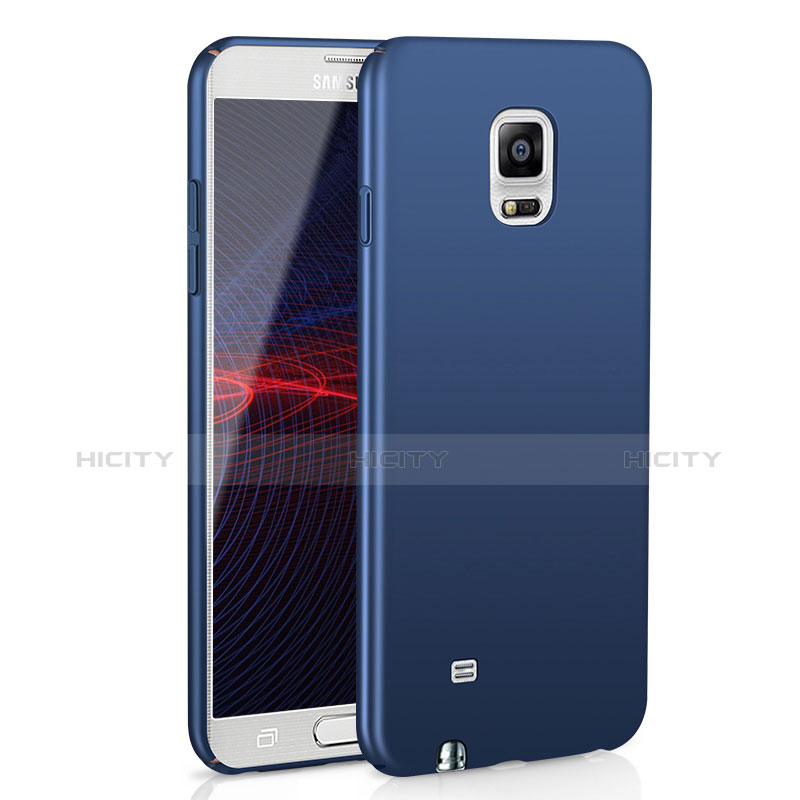 Coque Plastique Rigide Etui Housse Mat M02 pour Samsung Galaxy Note 4 SM-N910F Bleu Plus