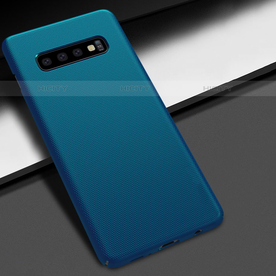 Coque Plastique Rigide Etui Housse Mat M02 pour Samsung Galaxy S10 5G Bleu Plus