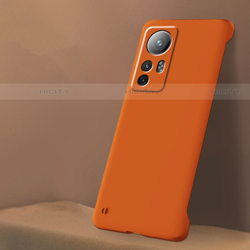 Coque Plastique Rigide Etui Housse Mat M02 pour Xiaomi Mi 12 5G Orange Plus
