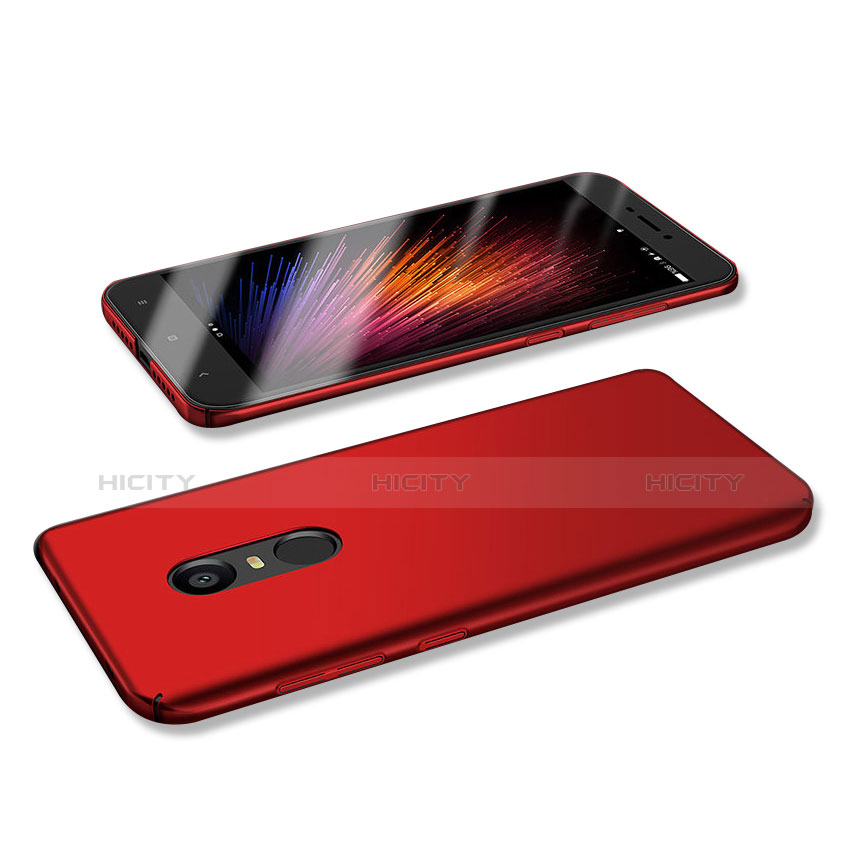 Coque Plastique Rigide Etui Housse Mat M02 pour Xiaomi Redmi Note 4X Rouge Plus