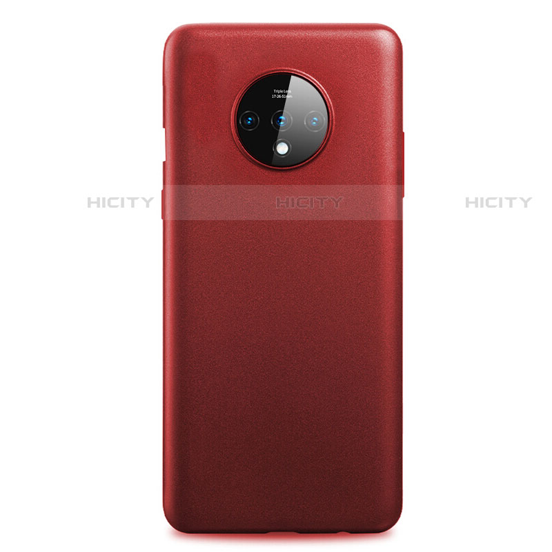 Coque Plastique Rigide Etui Housse Mat M03 pour OnePlus 7T Rouge Plus
