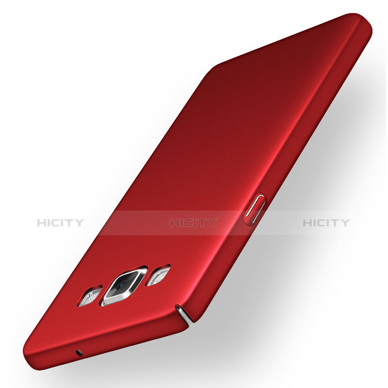 Coque Plastique Rigide Etui Housse Mat M03 pour Samsung Galaxy A5 Duos SM-500F Rouge Plus