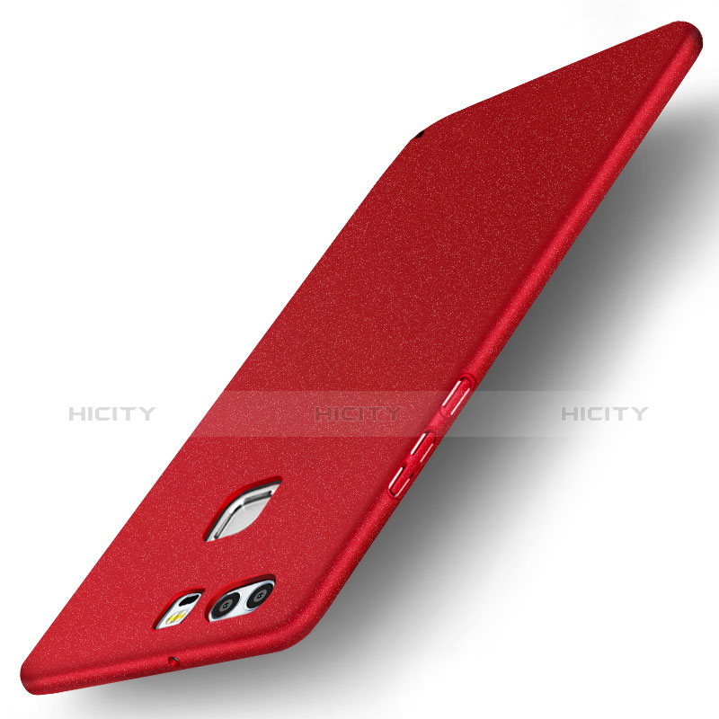 Coque Plastique Rigide Etui Housse Mat M04 pour Huawei P9 Rouge Plus