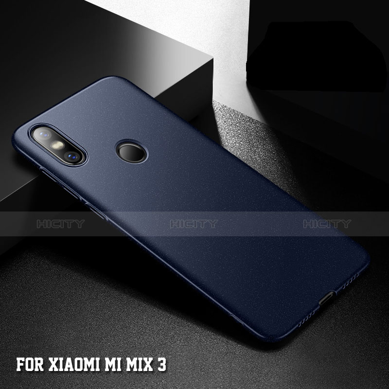 Coque Plastique Rigide Etui Housse Mat M05 pour Xiaomi Mi Mix 3 Bleu Plus