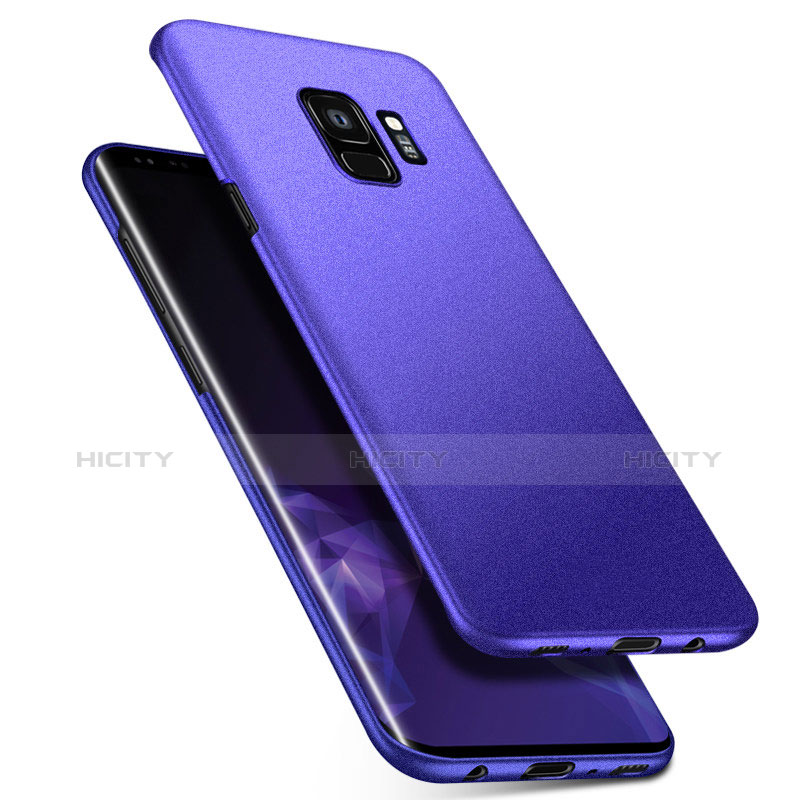 Coque Plastique Rigide Etui Housse Mat M08 pour Samsung Galaxy S9 Bleu Plus