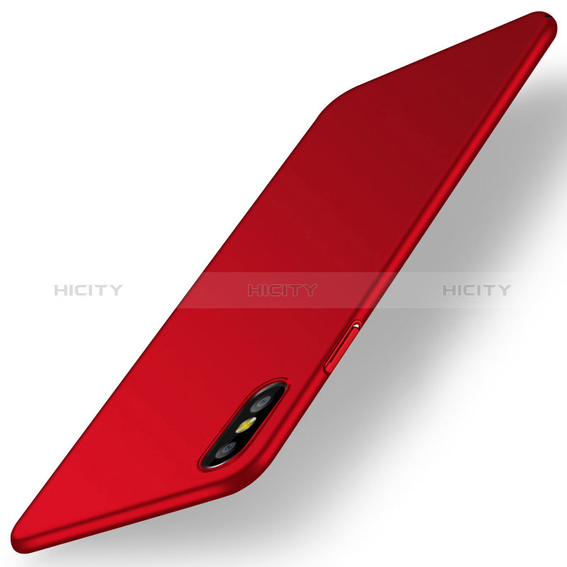 Coque Plastique Rigide Etui Housse Mat M15 pour Apple iPhone X Rouge Plus