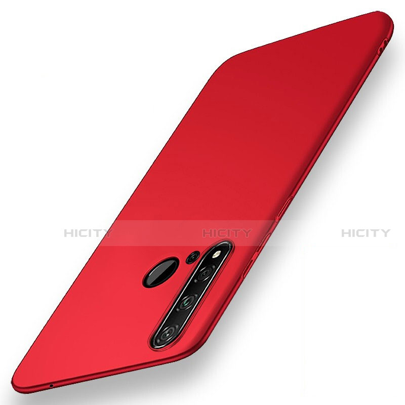 Coque Plastique Rigide Etui Housse Mat P01 pour Huawei P20 Lite (2019) Rouge Plus