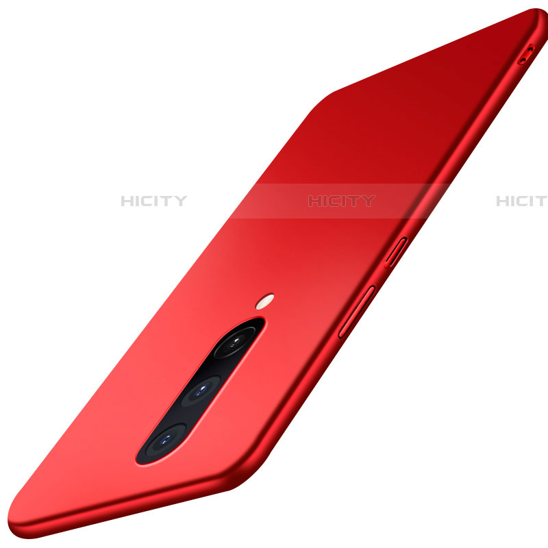 Coque Plastique Rigide Etui Housse Mat P01 pour OnePlus 8 Rouge Plus
