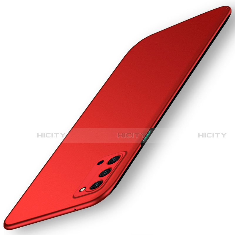 Coque Plastique Rigide Etui Housse Mat P01 pour Oppo Reno4 Pro 5G Rouge Plus