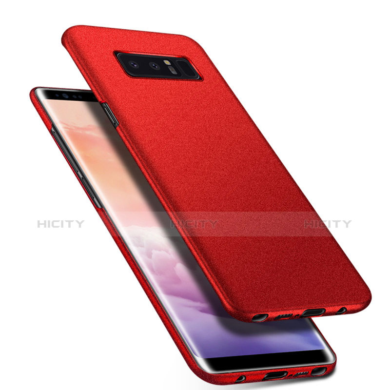 Coque Plastique Rigide Etui Housse Mat P01 pour Samsung Galaxy Note 8 Rouge Plus