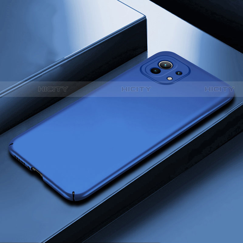 Coque Plastique Rigide Etui Housse Mat P01 pour Xiaomi Mi 11 5G Bleu Plus