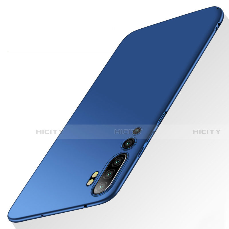 Coque Plastique Rigide Etui Housse Mat P01 pour Xiaomi Mi Note 10 Bleu Plus