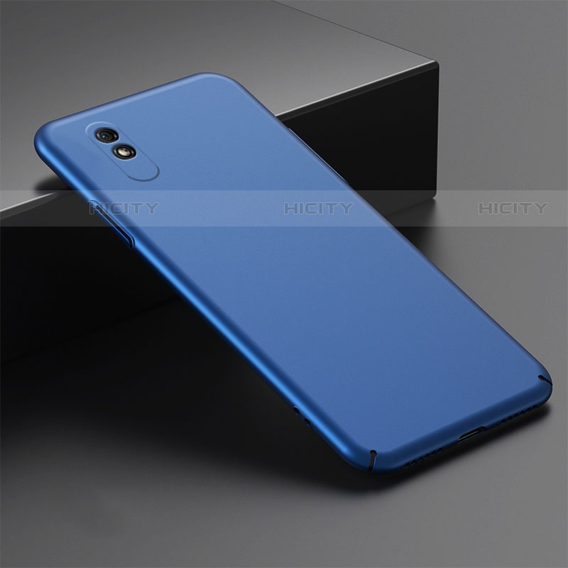 Coque Plastique Rigide Etui Housse Mat P01 pour Xiaomi Redmi 9A Bleu Plus
