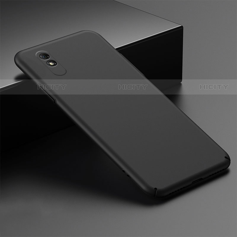 Coque Plastique Rigide Etui Housse Mat P01 pour Xiaomi Redmi 9A Noir Plus