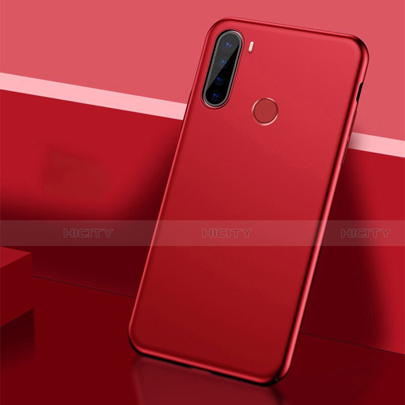 Coque Plastique Rigide Etui Housse Mat P01 pour Xiaomi Redmi Note 8 (2021) Rouge Plus