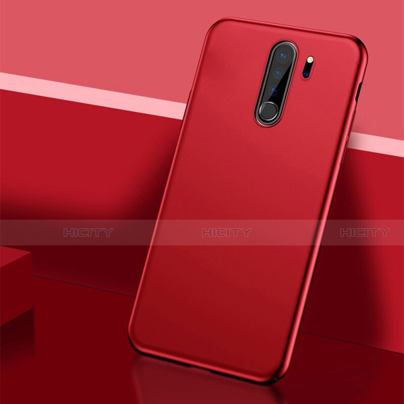 Coque Plastique Rigide Etui Housse Mat P01 pour Xiaomi Redmi Note 8 Pro Rouge Plus