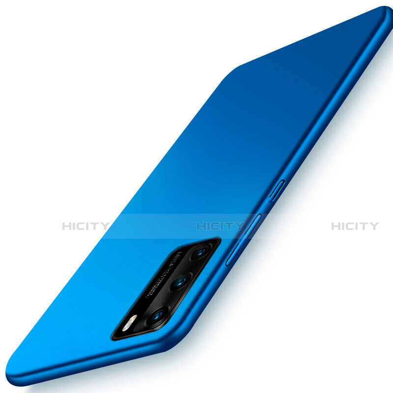 Coque Plastique Rigide Etui Housse Mat P02 pour Huawei P40 Bleu Plus