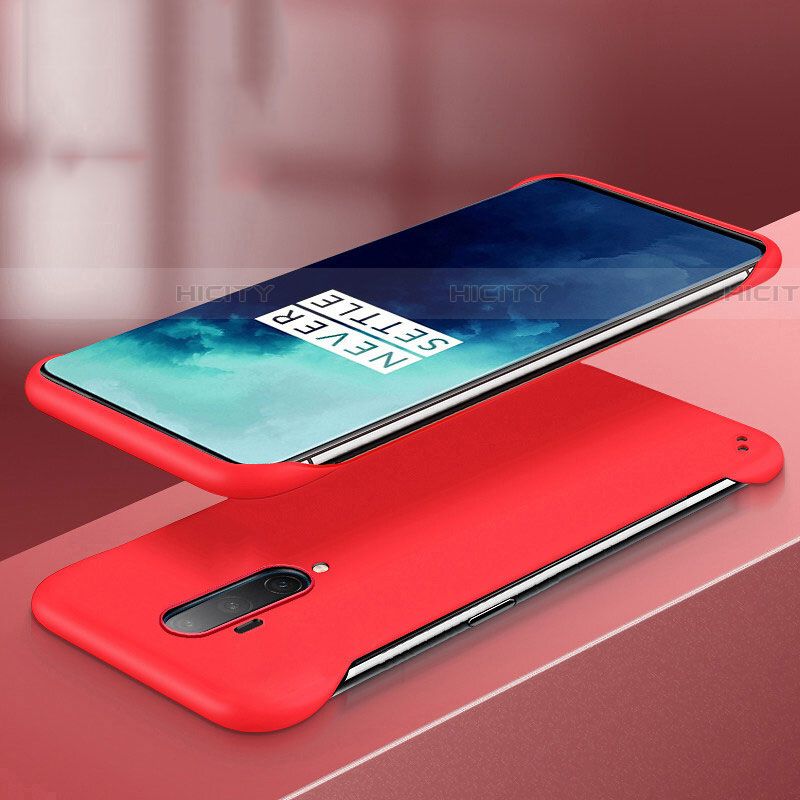 Coque Plastique Rigide Etui Housse Mat P02 pour OnePlus 7T Pro Rouge Plus