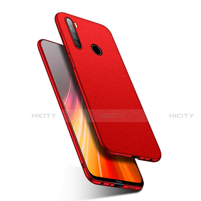 Coque Plastique Rigide Etui Housse Mat P03 pour Xiaomi Redmi Note 8 (2021) Rouge Plus
