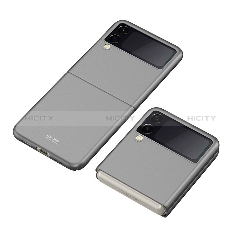 Coque Plastique Rigide Etui Housse Mat P06 pour Samsung Galaxy Z Flip3 5G Gris Plus