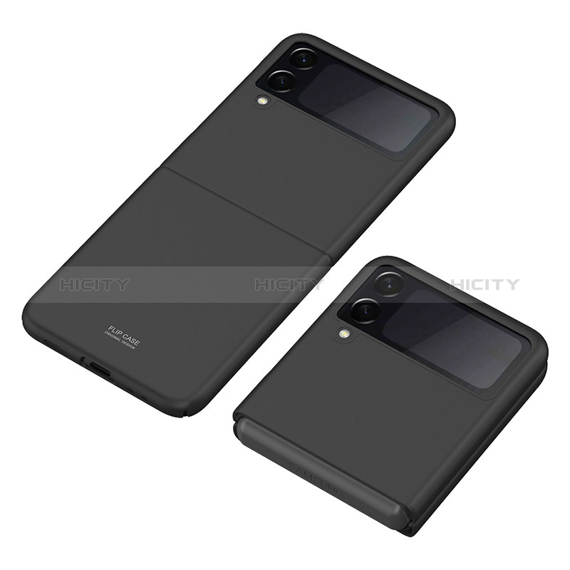 Coque Plastique Rigide Etui Housse Mat P06 pour Samsung Galaxy Z Flip3 5G Noir Plus