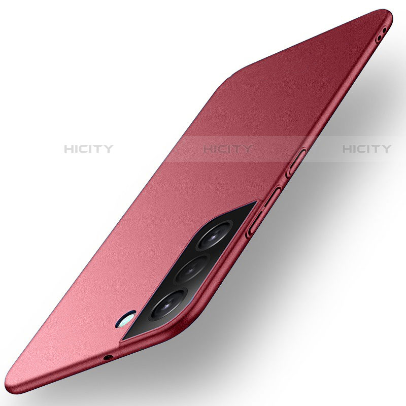 Coque Plastique Rigide Etui Housse Mat pour Samsung Galaxy S23 5G Rouge Plus