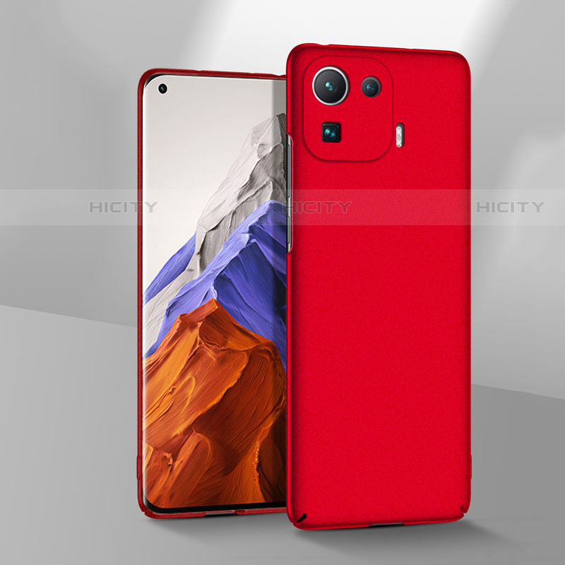 Coque Plastique Rigide Etui Housse Mat pour Xiaomi Mi 11 Pro 5G Rouge Plus