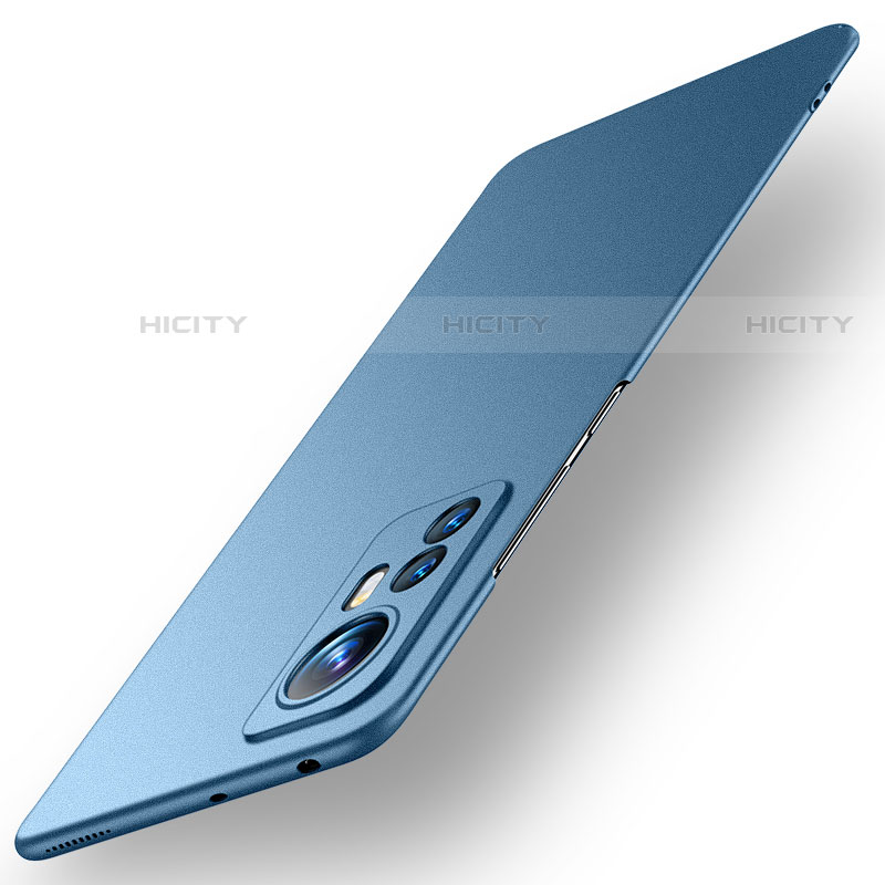 Coque Plastique Rigide Etui Housse Mat pour Xiaomi Mi 12 Pro 5G Bleu Plus