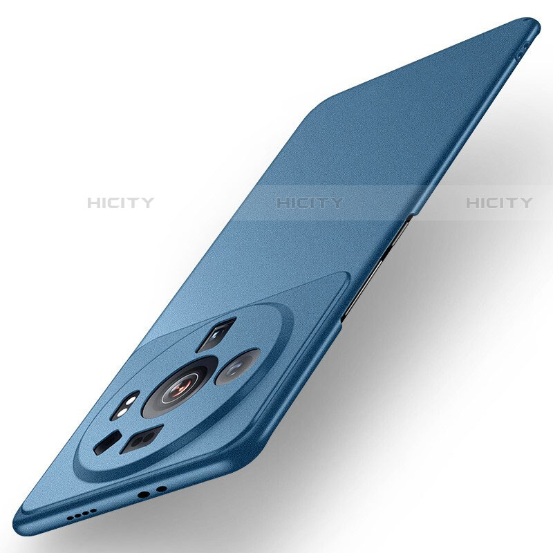 Coque Plastique Rigide Etui Housse Mat pour Xiaomi Mi 12 Ultra 5G Bleu Plus