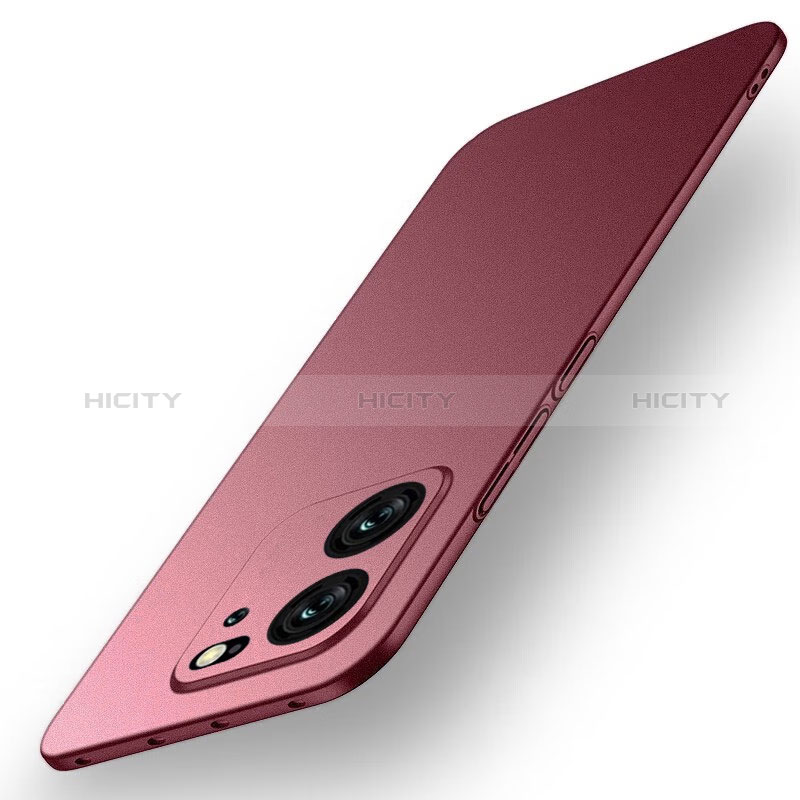Coque Plastique Rigide Etui Housse Mat pour Xiaomi Mi 13T 5G Rouge Plus