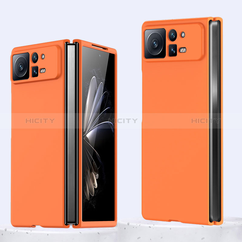 Coque Plastique Rigide Etui Housse Mat pour Xiaomi Mix Fold 2 5G Orange Plus
