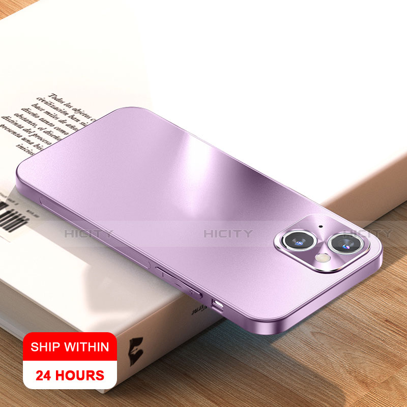 Coque Plastique Rigide Etui Housse Mat R01 pour Apple iPhone 13 Mini Violet Plus