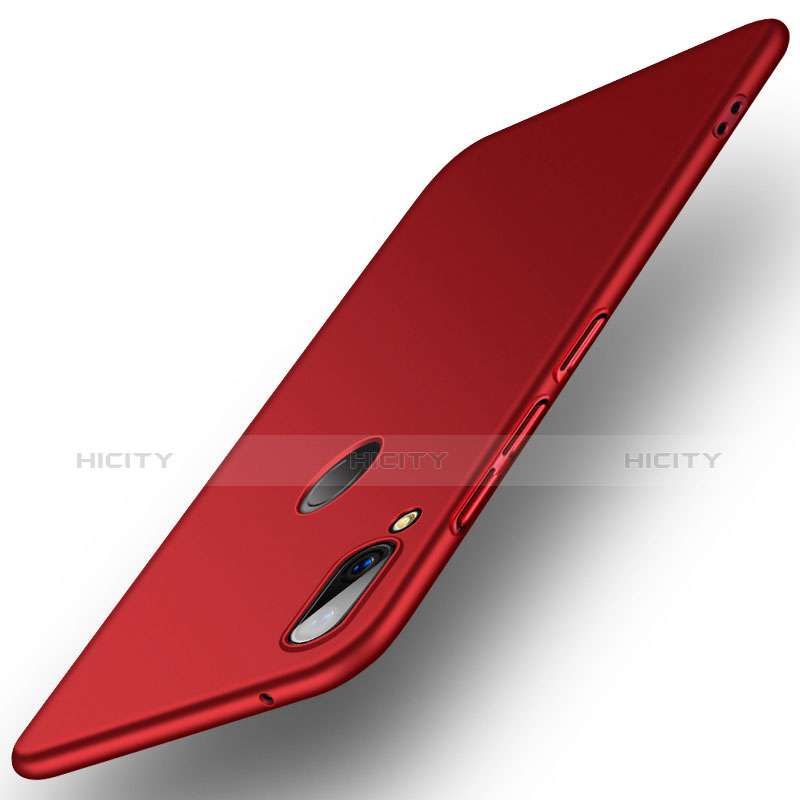 Coque Plastique Rigide Etui Housse Mat R01 pour Huawei Y9 (2019) Rouge Plus