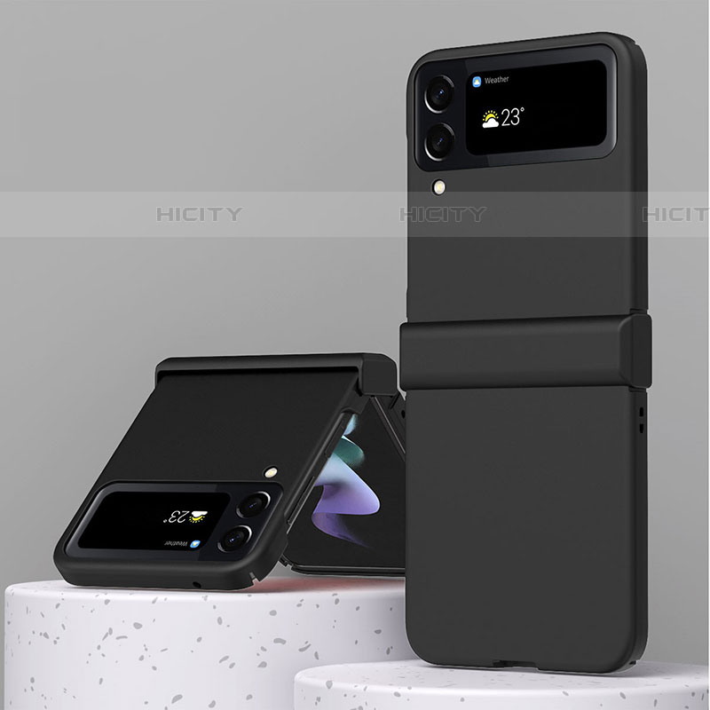 Coque Plastique Rigide Etui Housse Mat R04 pour Samsung Galaxy Z Flip4 5G Noir Plus