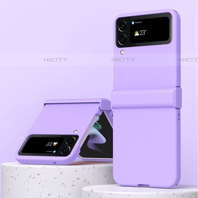Coque Plastique Rigide Etui Housse Mat R04 pour Samsung Galaxy Z Flip4 5G Violet Plus