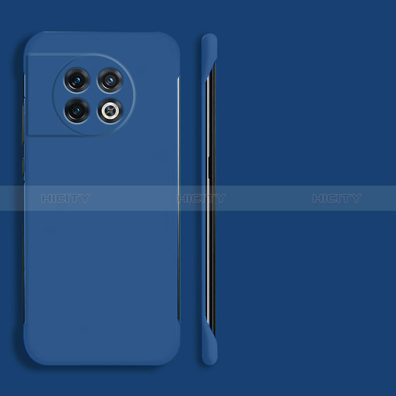 Coque Plastique Rigide Etui Housse Mat Sans Cadre P01 pour OnePlus 11R 5G Bleu Plus
