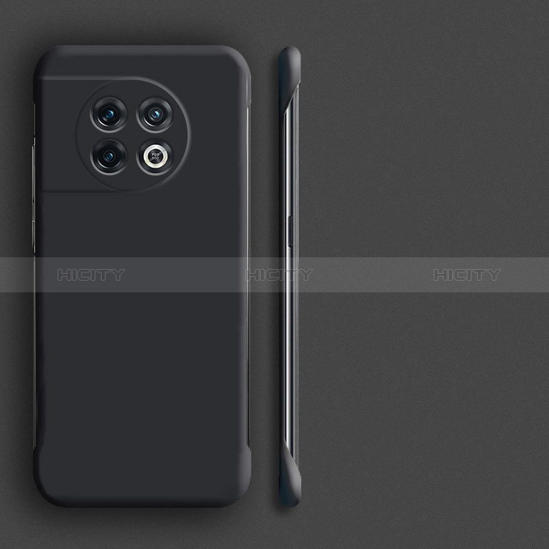 Coque Plastique Rigide Etui Housse Mat Sans Cadre P01 pour OnePlus Ace 2 Pro 5G Noir Plus