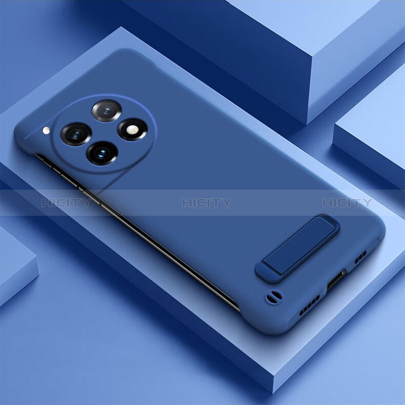 Coque Plastique Rigide Etui Housse Mat Sans Cadre P03 pour OnePlus 12 5G Bleu Plus