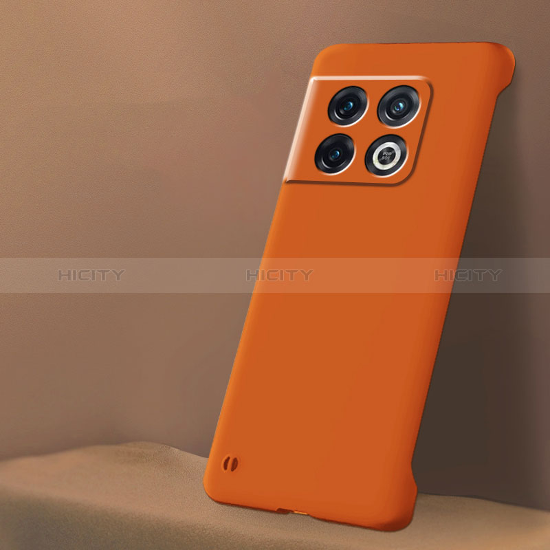 Coque Plastique Rigide Etui Housse Mat Sans Cadre pour OnePlus 10 Pro 5G Orange Plus