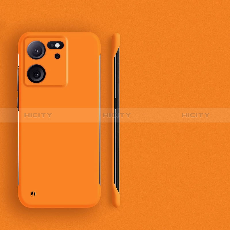 Coque Plastique Rigide Etui Housse Mat Sans Cadre pour Xiaomi Mi 13T 5G Orange Plus