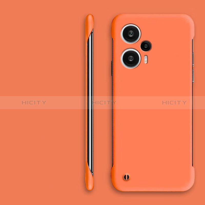 Coque Plastique Rigide Etui Housse Mat Sans Cadre pour Xiaomi Poco F5 5G Orange Plus