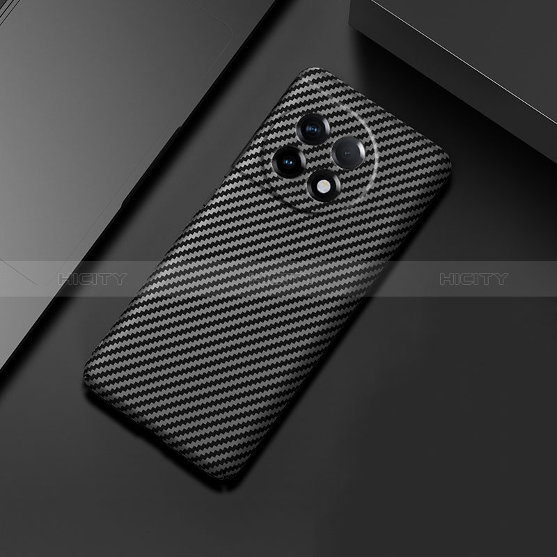 Coque Plastique Rigide Etui Housse Mat Serge pour OnePlus Ace 2 Pro 5G Noir Plus