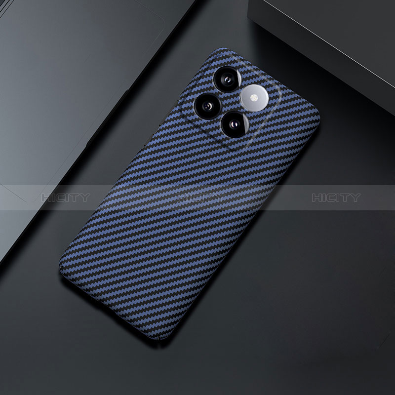 Coque Plastique Rigide Etui Housse Mat Serge pour Xiaomi Mi 14 Pro 5G Bleu Plus