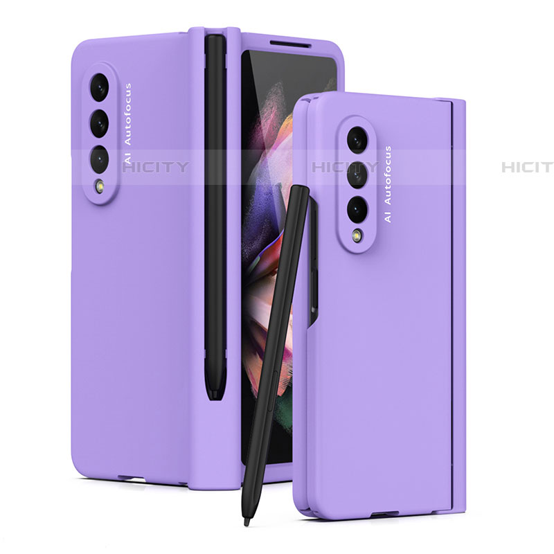 Coque Plastique Rigide Etui Housse Mat T01 pour Samsung Galaxy Z Fold4 5G Violet Plus
